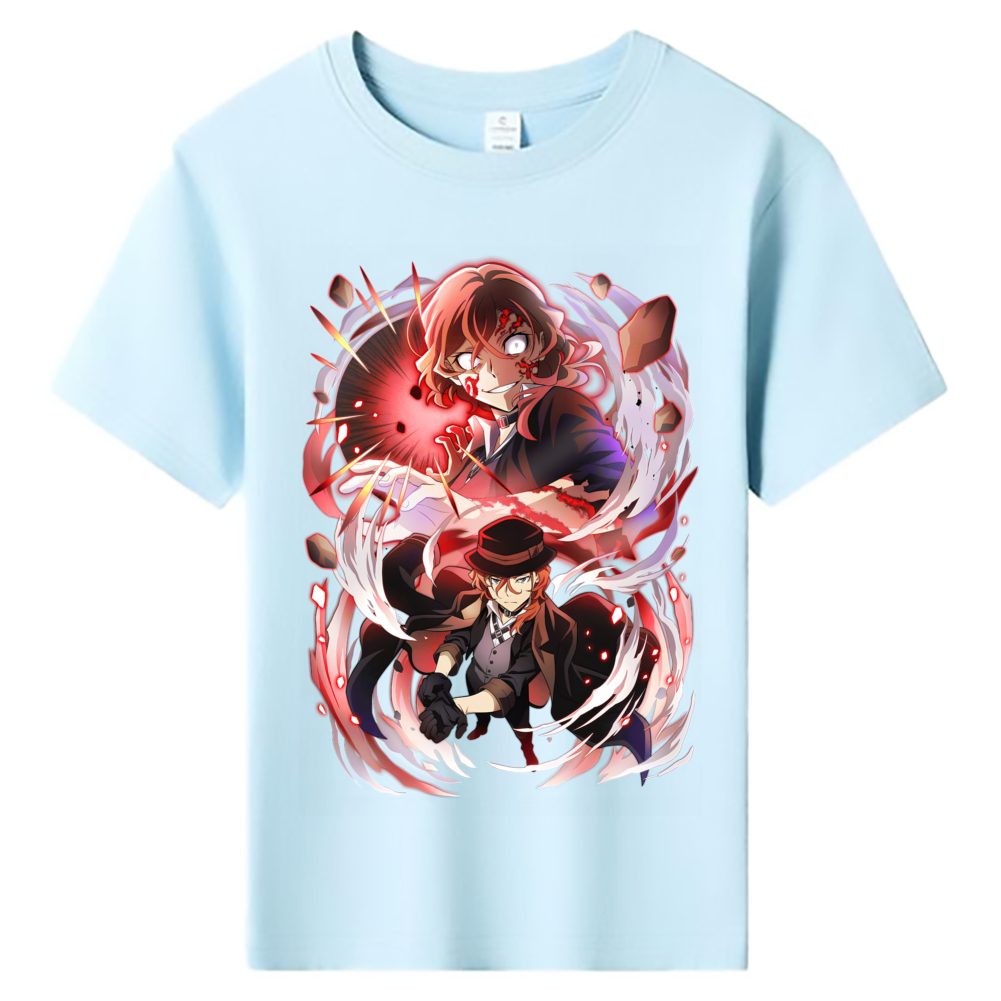 （画像用） 文豪ストレイドッグス Bungo Stray Dogs 綿100％キッズTシャツ（フロントプリント）